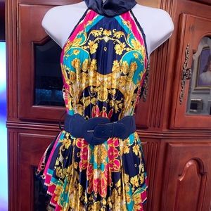 NECK TIE TOP WITH BELT